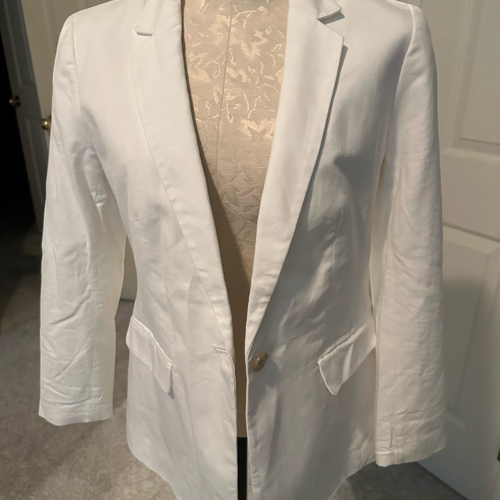 LOFT Classic White Blazer
